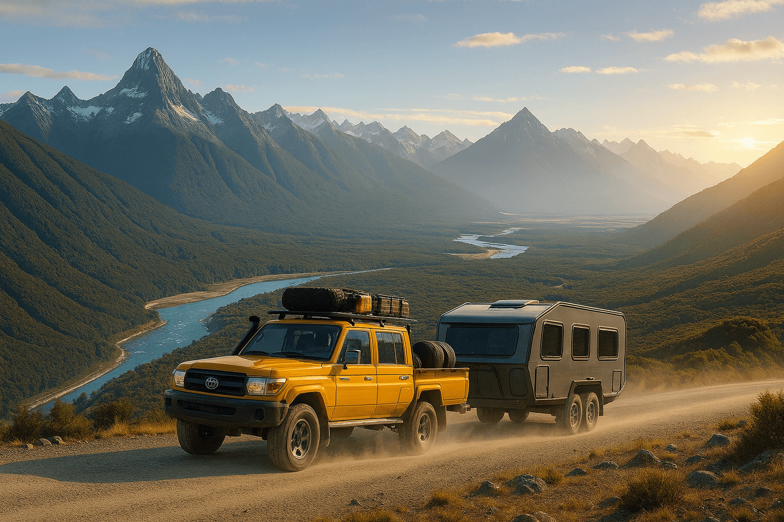 viaje por carretera en campervan en Chile